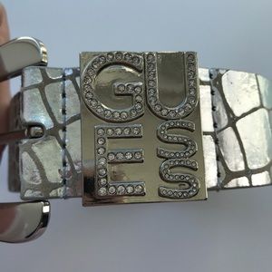 Guess women leopard dimond belt M
